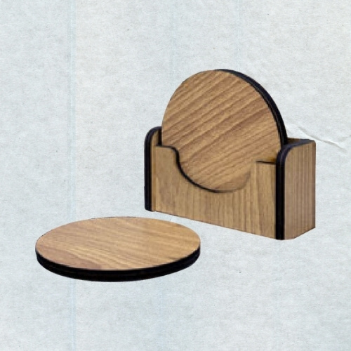 Maple Round Coaster