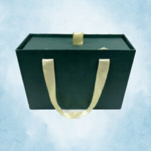 Hamper Bag Box - Green, 10x7x4.5”