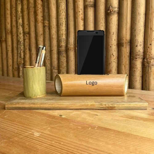 Multi-Purpose Bamboo Desk Organizer