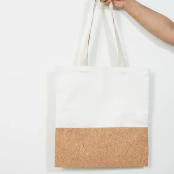 Cork & Canvas White Bag