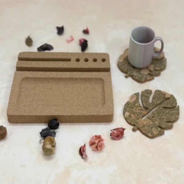 Cork Ipad Desktop organizer