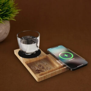 Willow 3.0 15W Wireless Charger With Cup warmer & Phone Stand